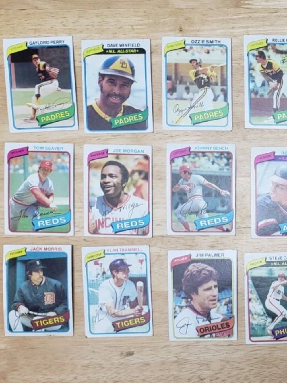 Vintage Lot of 644 1980 Topps MLB Baseball Cards W/32 HALL OF FAMERS